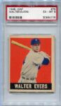 1948 Leaf #78 Walter Evers SP PSA 6
