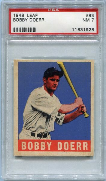 1948 Leaf #83 Bobby Doerr PSA 7