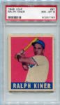 1948 Leaf #91 Ralph Kiner PSA 8