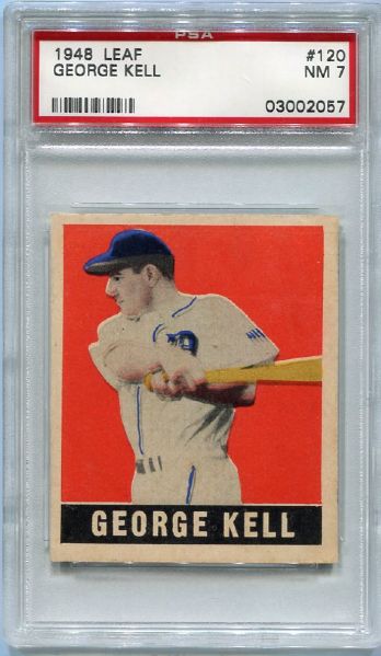1948 Leaf #120 George Kell SP PSA 7