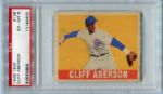 1948 Leaf #136 Cliff Aberson Short Sleeve Variety PSA 6