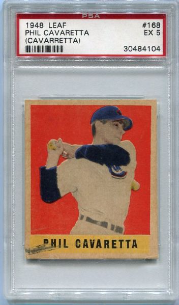1948 Leaf #168 Phil Cavaretta SP PSA 5