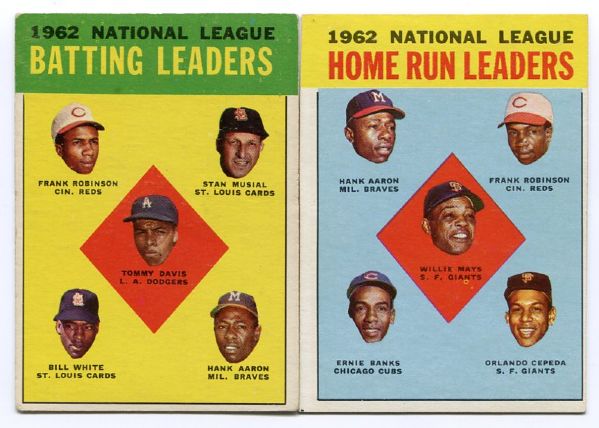 1963 Topps League Leaders #1 & #3