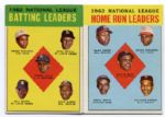 1963 Topps League Leaders #1 & #3