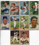 1951 Bowman Baseball Lot of 13 Different - Many Stars & HOFers