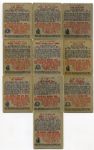 1949 Bowman Baseball Lot of 10 Different