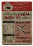 1953 Topps Baseball #280 Milt Bolling VG