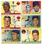 1955 & 1956 Topps Baseball Lot of 13 Different - Many Yankees and Dodgers