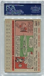 1956 Topps #168 Sammy White Gray Back PSA 8