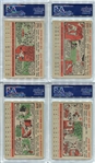 1956 Topps Lot of 12 PSA 7's All Different