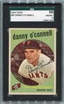 1959, 1960 & 1961 Topps Baseball Lot of 5 High Grade SGC Cards