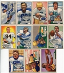 1951 Bowman Football Lot of 14 Different 