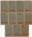 1951 Bowman Football Lot of 14 Different 