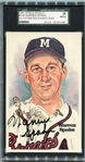 1981 Perez-Steele #139 Warren Spahn Autographed SGC Certified Authentic