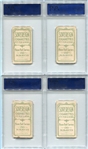 T206 Lot of 12 Sovereign 150 & 350 Backs All PSA Graded