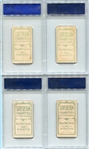 T206 Lot of 12 Sovereign 150 & 350 Backs All PSA Graded