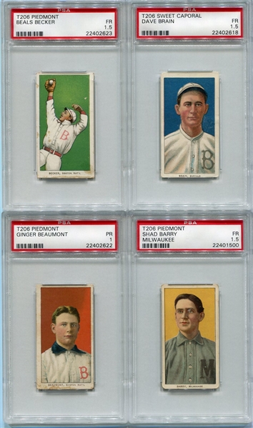 T206 Lot of 40 Different All PSA Graded