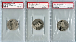 E254 Colgan's Chips Stars of The Diamond Collection of 43 Nearly All Different W/11 HOFers and 3 Tins