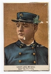 N288 Buchner Police and Fire Chief Jos. McGill Linen Backed Poster Cut out