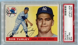 1955 Topps #38 Bob Turley PSA 8 OC