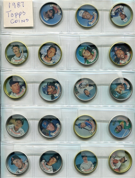 1987 Topps Baseball Coin Complete Set of 48 Nrmt