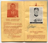 1957 San Francisco Seals Stamp Album-Complete with 13 Autographs