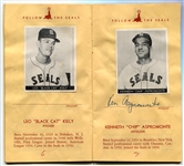 1957 San Francisco Seals Stamp Album-Complete with 13 Autographs