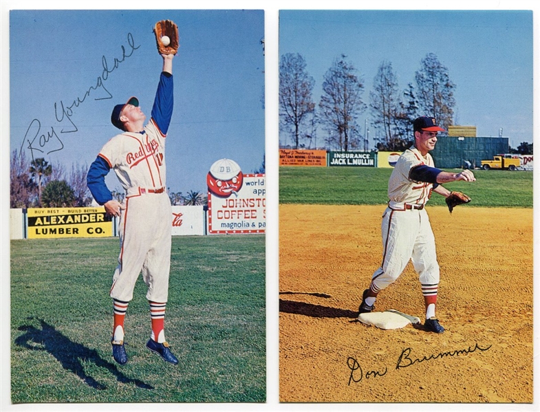 1963 Scheible Press Rochester Redwings Lot of 2- Brummer & Youngdall