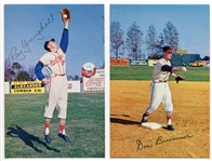 1963 Scheible Press Rochester Redwings Lot of 2- Brummer & Youngdall
