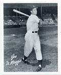 Joe DiMaggio Black and White Wide Pen 8 x 10 