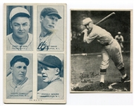 1920's & 30's R Card Lot of 6 Different Mostly HOFers