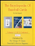Lew Lipset Encylopedia Of Baseball Cards Volumes 1,2 & 3 Combined