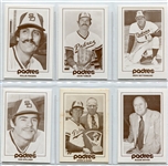1977 San Diego Padres Team Issued One of 40 Set Plus 8 Blank Back Cards
