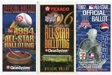 15 Different Unmarked All-Star Ballots 1971-2003