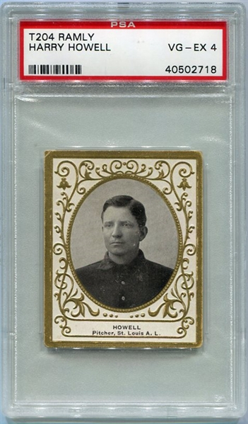 T204 Harry Howell St. Louis PSA 4