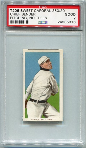 T206 Chief Bender No Trees PSA 2