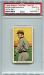 T206 Roger Bresnahan With Bat PSA 2.5