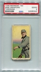 T206 Sam Crawford Throwing PSA 2