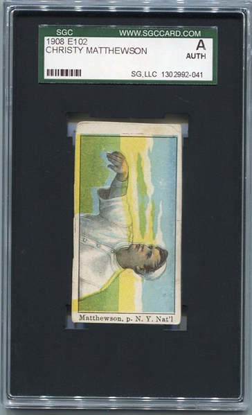 E102 Christy Mathewson Hand Cut Printers Scrap With Offset Colors-Spectacular Print Oddity