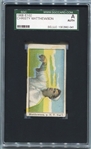 E102 Christy Mathewson Hand Cut Printers Scrap With Offset Colors-Spectacular Print Oddity