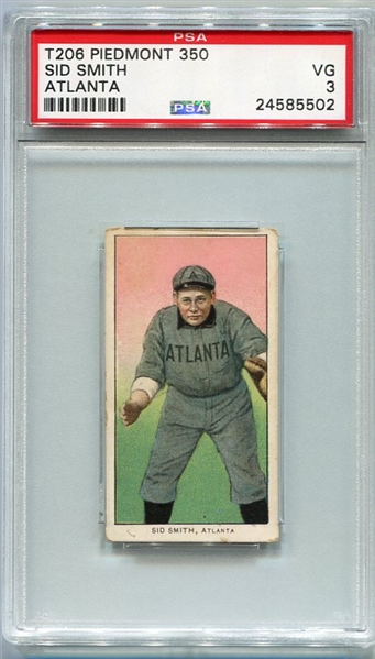 T206 Sid Smith Atlanta SLer PSA 3