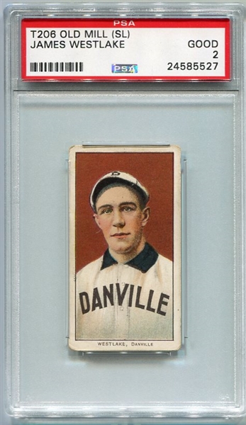 T206 James Westlake Danville SLer PSA 2