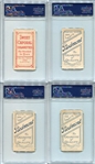 T206 Lot of 12 Different All PSA Graded