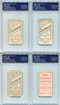 T206 Lot of 12 Different All PSA Graded
