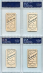 T206 Lot of 16 Different All PSA 2's