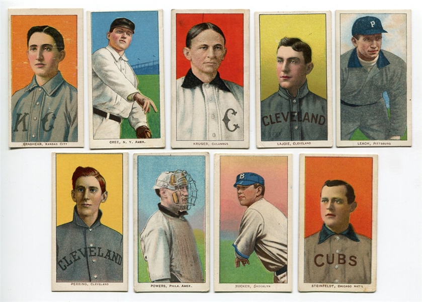 T206 Lot of 9 Different 