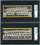 1951 Topps Teams Cards Washington Senators & Cincinnati Reds Both SGC Graded