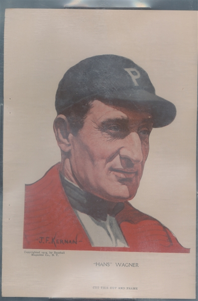 1915 Baseball Magazine Hans Wagner - BVG 6 EX-MT