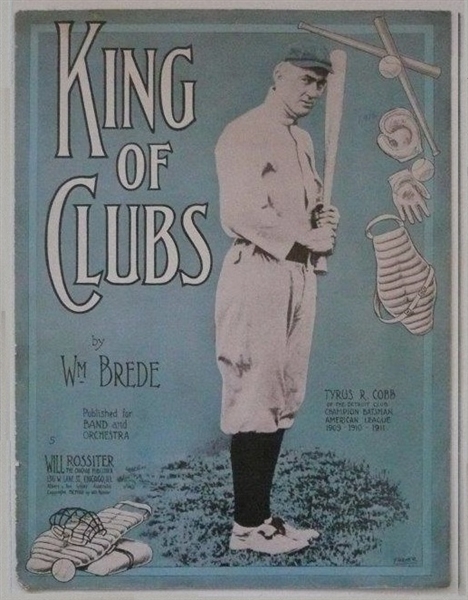 1912 Ty Cobb Sheet Music