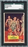 1957-58 Topps Basketball #17 Bob Cousy Rookie Card SGC 70